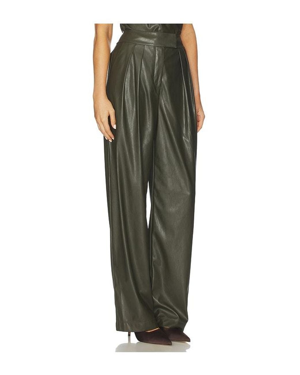 The Sei Green Double Pleat Trouser