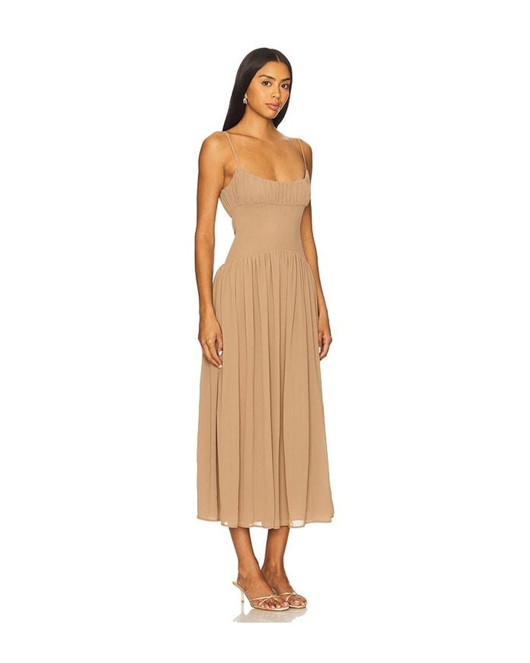 LPA White Dawn Midi Dress