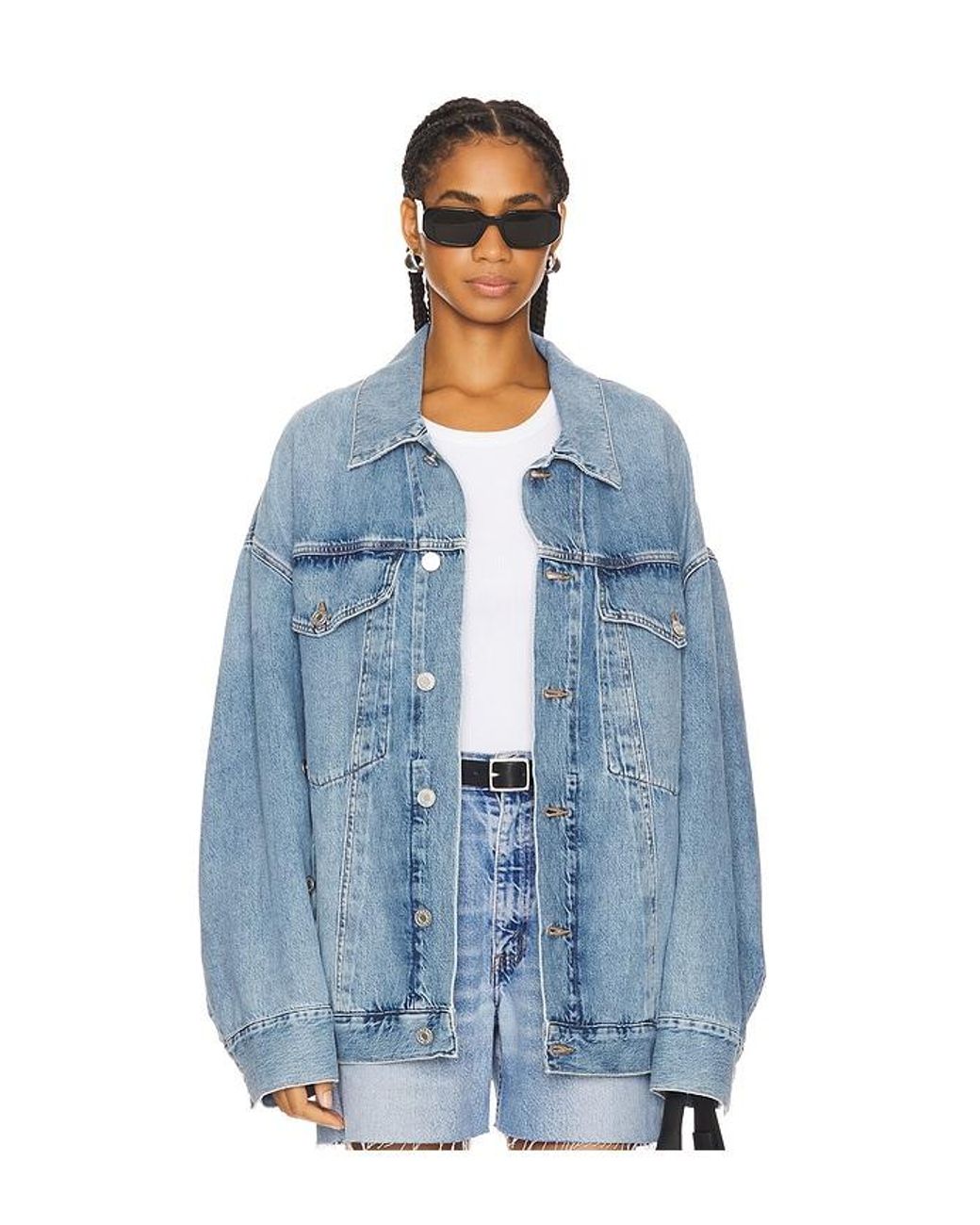 Agolde Blue Jacke Reworked Wayne