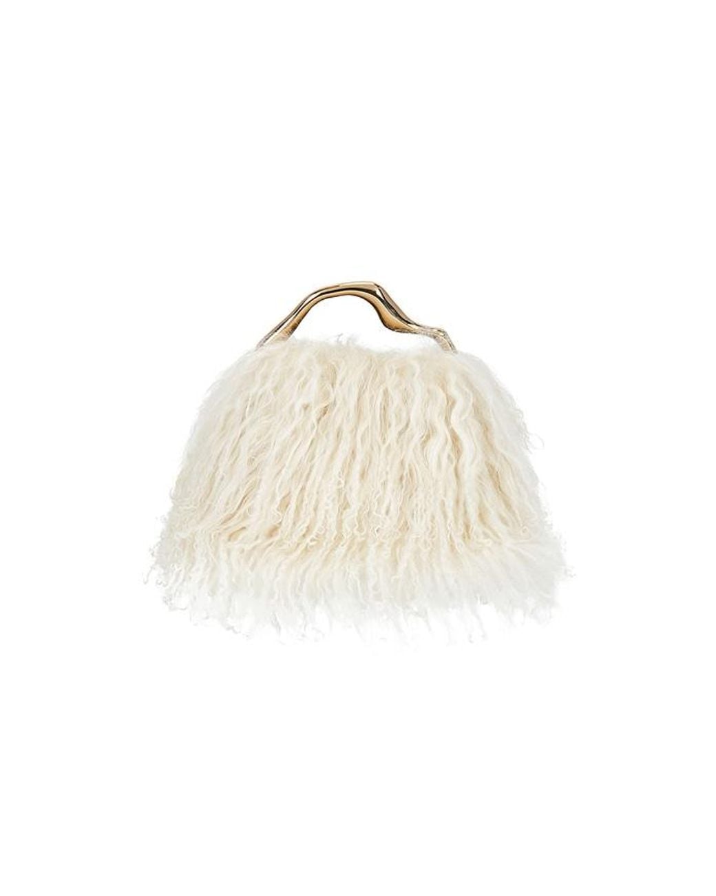 Cult Gaia Natural Solene Mini Top Handle Bag