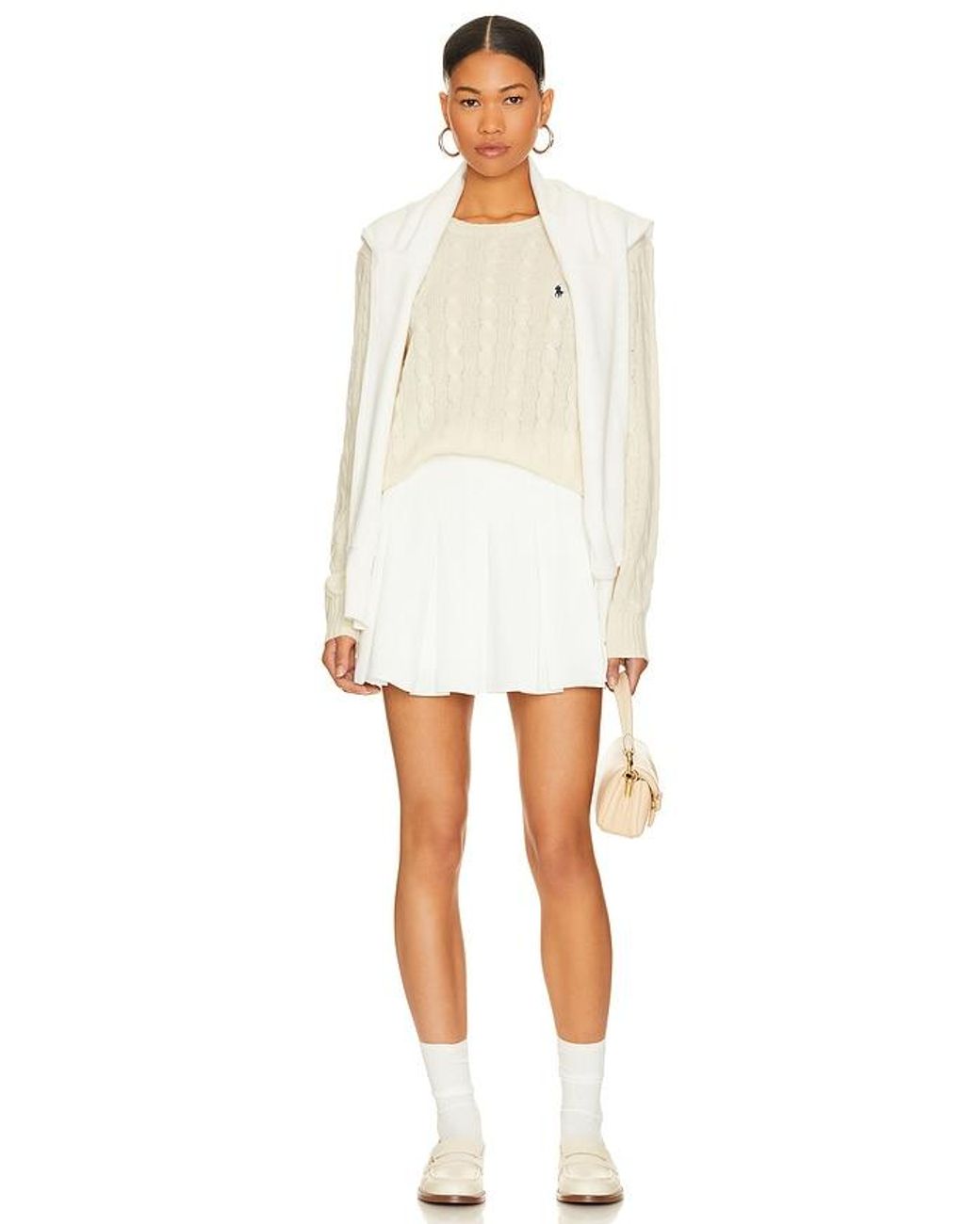 Polo Ralph Lauren Natural Cable-Knit Wool-Cashmere Sweater
