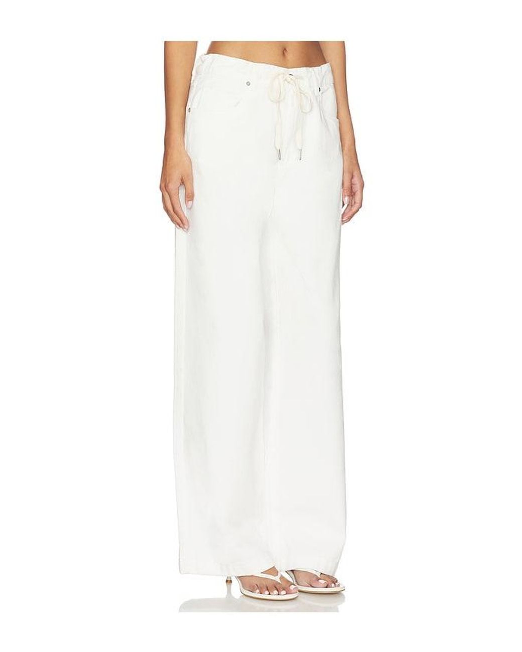 Blank NYC White Drawstring Jeans