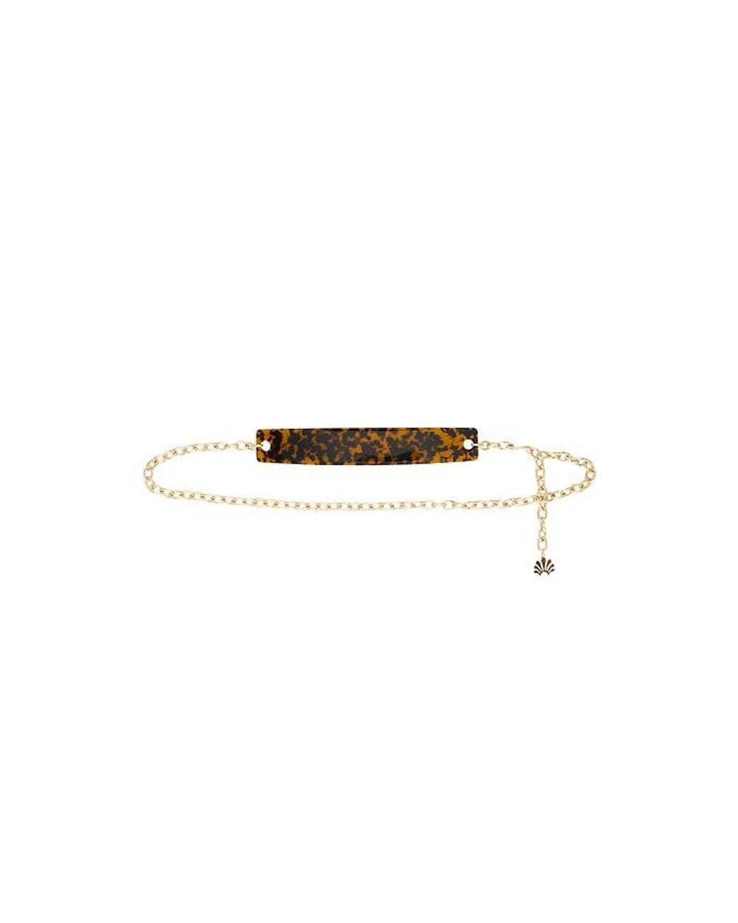 Lele Sadoughi Multicolor Bessette Chain Belt