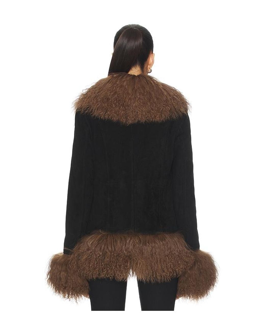 Susanna Chow Brown Dorothy Suede Coat