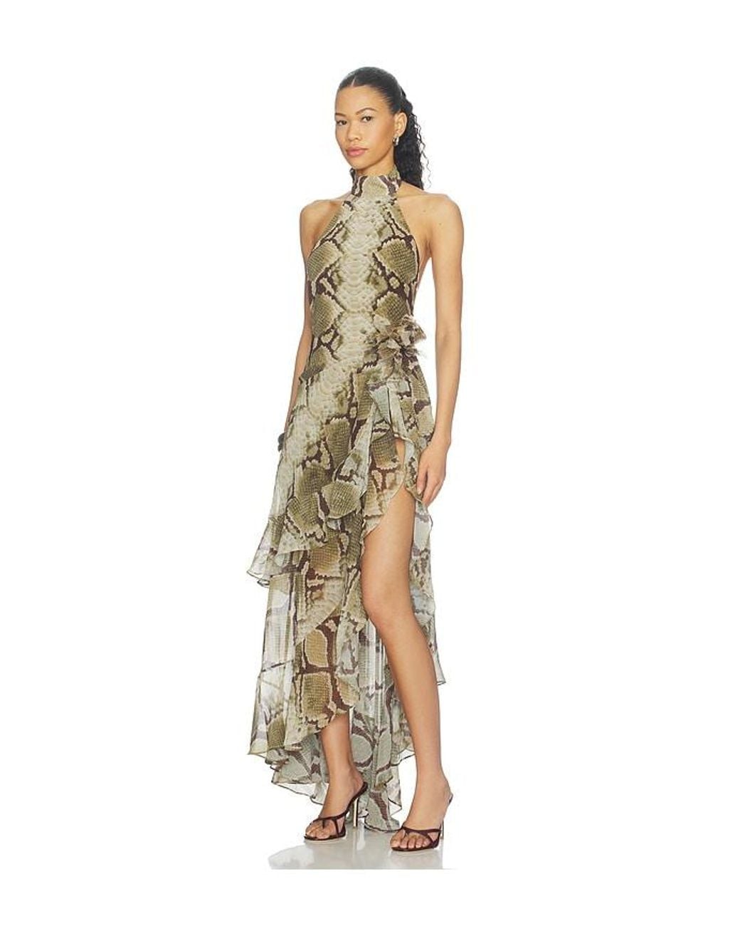 retroféte White Nevae Chiffon Dress