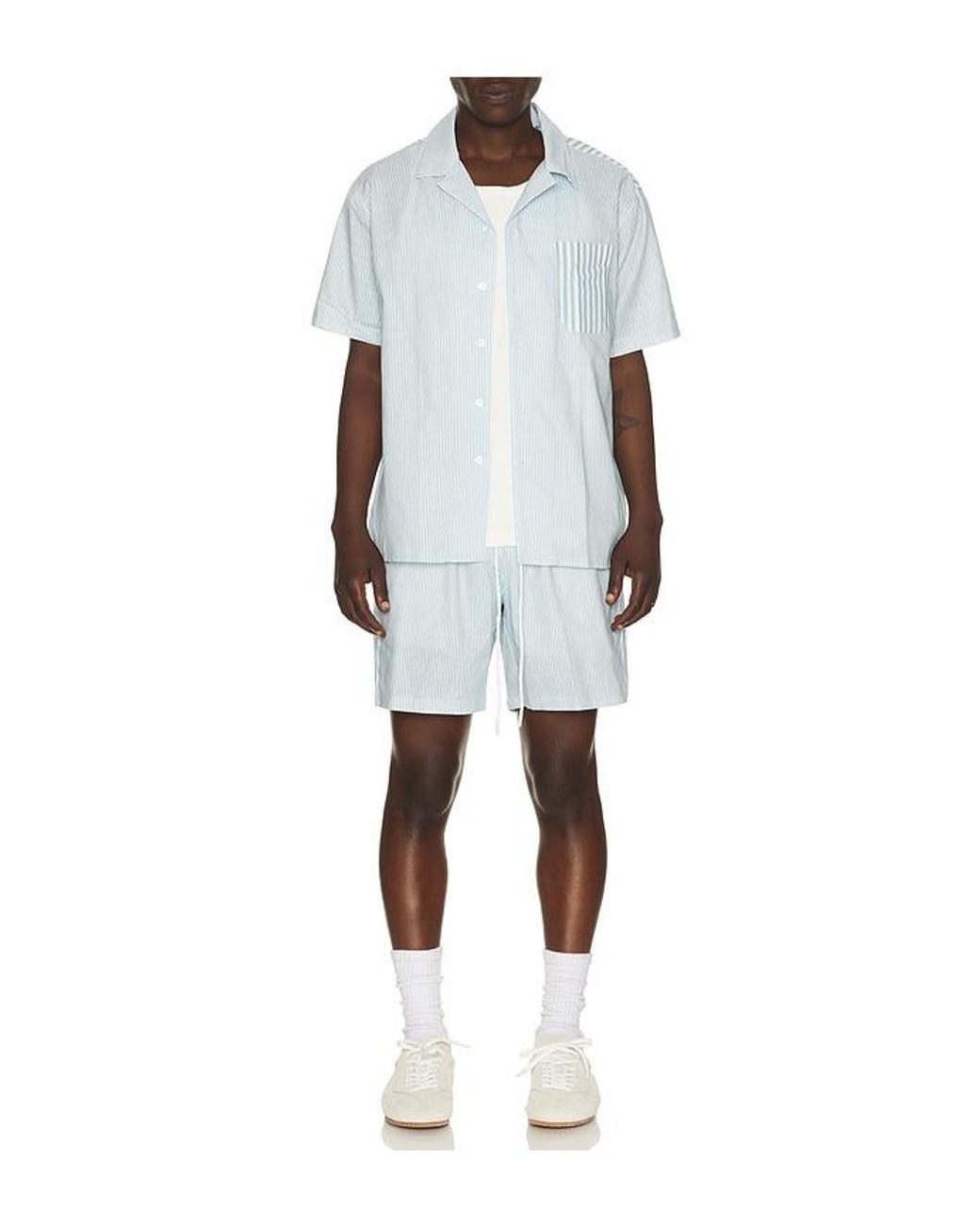 Motel Margarita White Del Mar Shorts for men