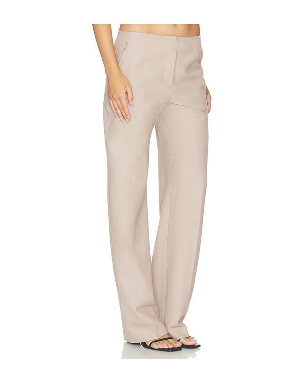 HAELO White Straight Leg Trouser