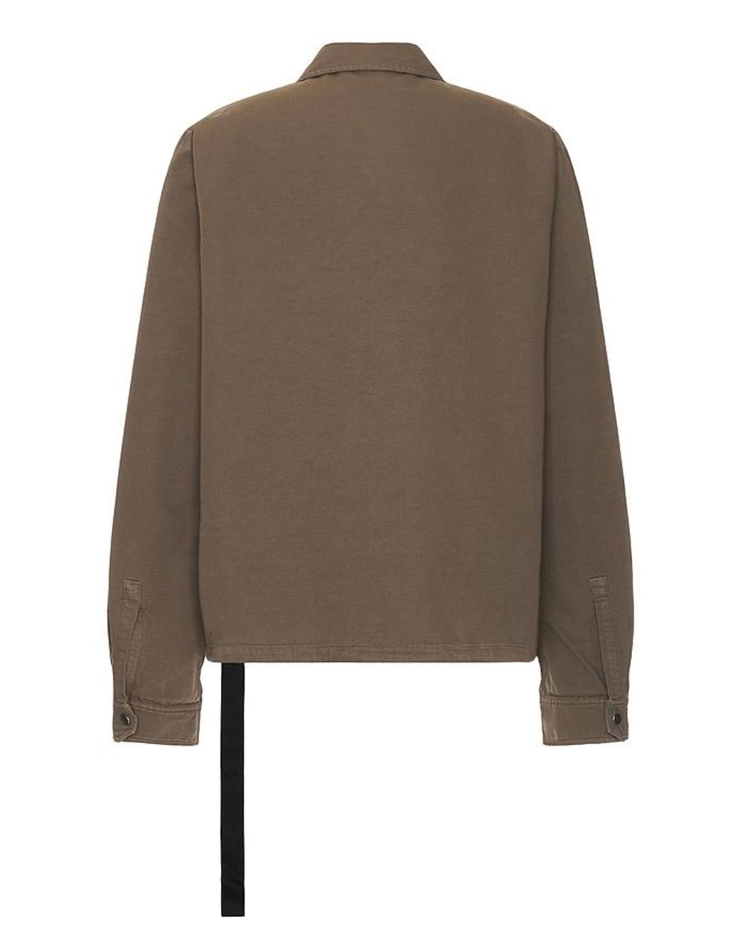 Rick Owens Brown Zipfront Jacket for men