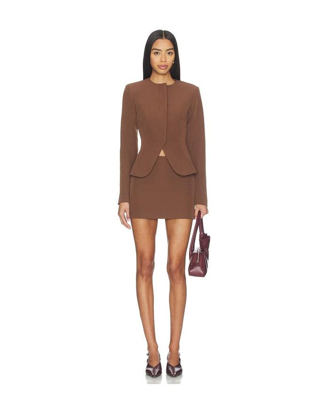 ALL THE WAYS Brown Jubilee Mini Skirt