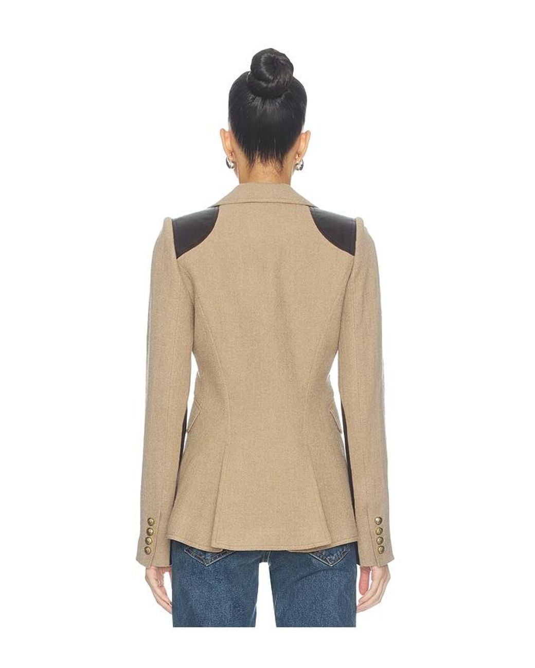 Smythe Blue Saddle-Patch Equestrian Blazer