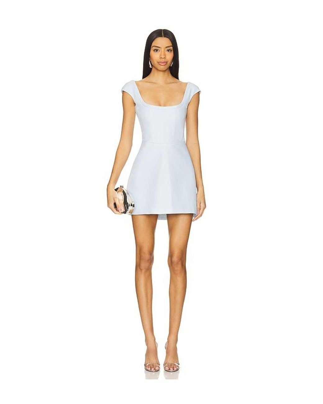 SAU LEE Blue Bryn Dress