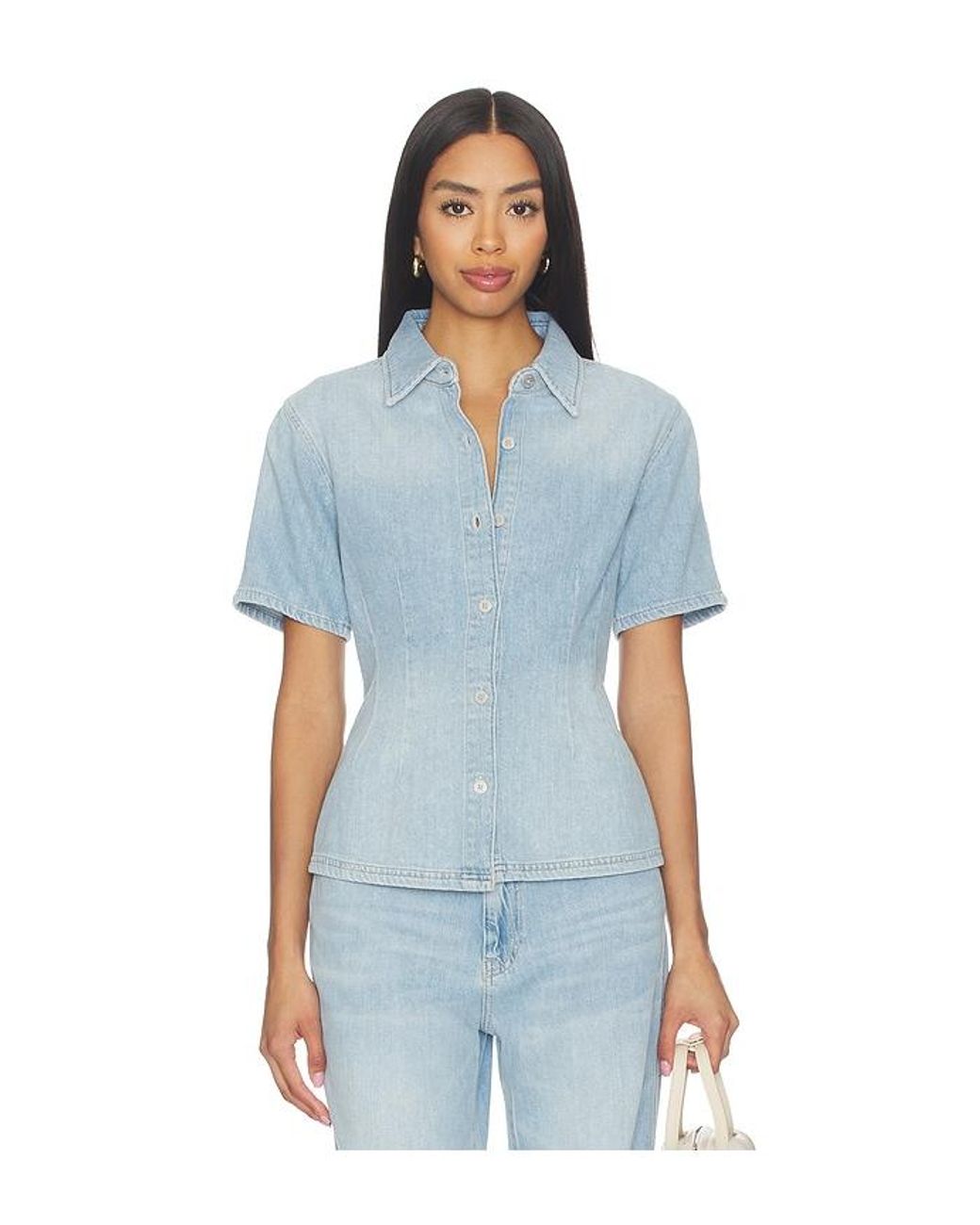 DL1961 Blue Dl Aura Joice Denim Shirt