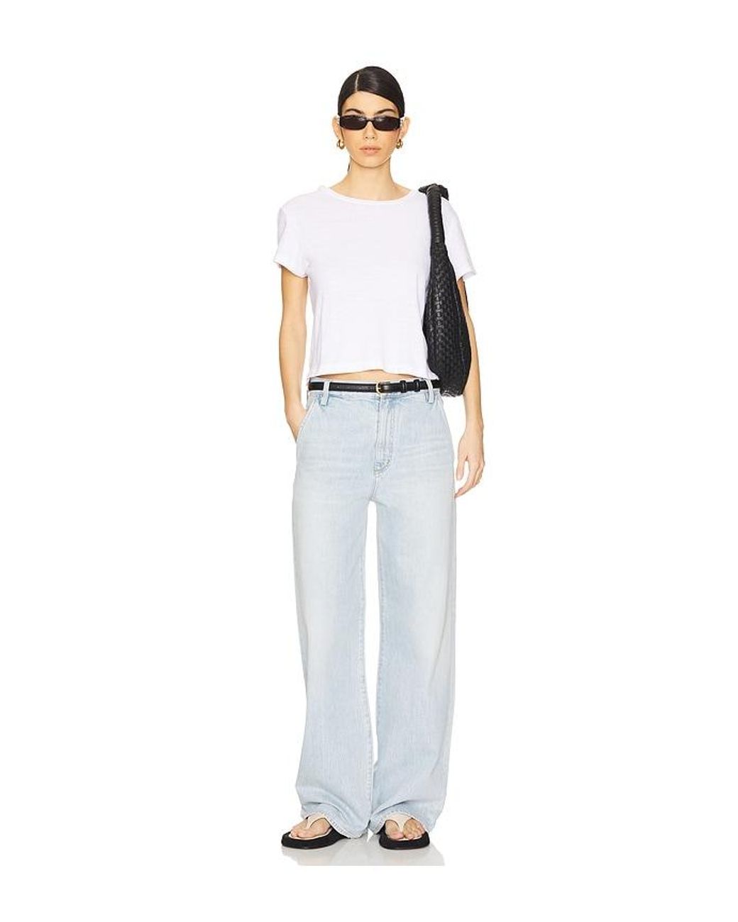 Agolde White Shona Trouser Jeans