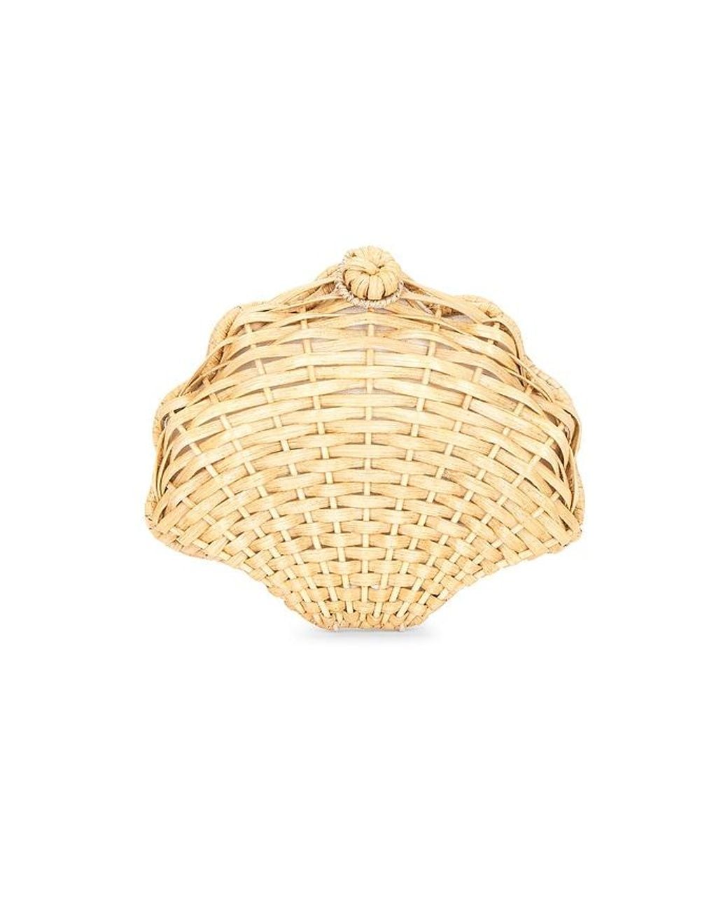 Aranaz Natural Oskola Wicker Clutch