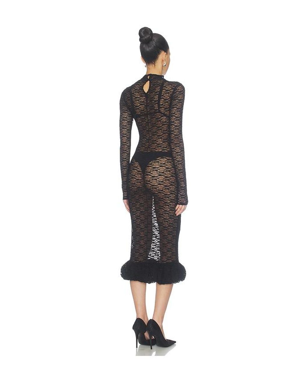 Nbd Black Meghna Midi Dress