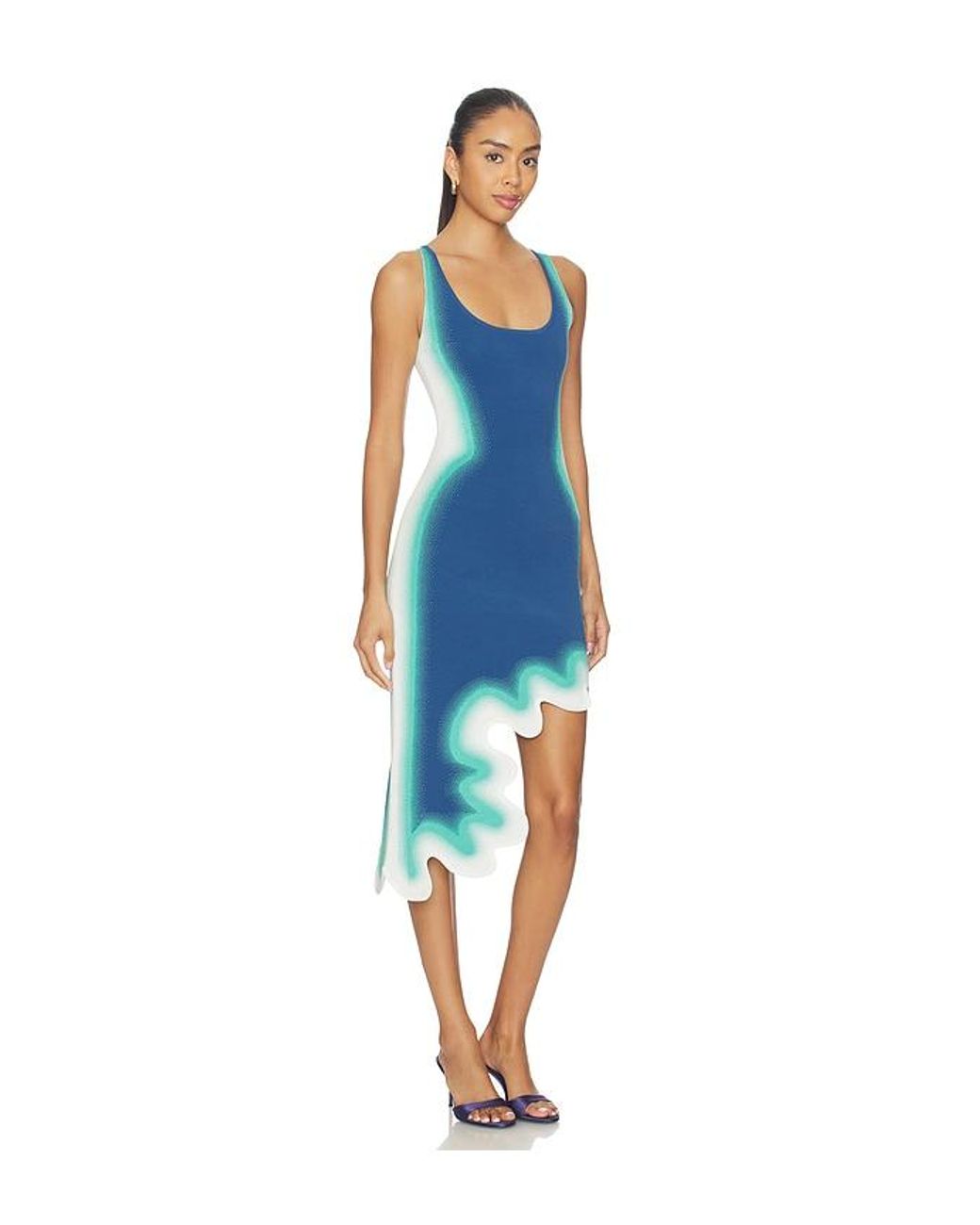 Ph5 Blue Aster Reversible Wavy Dress