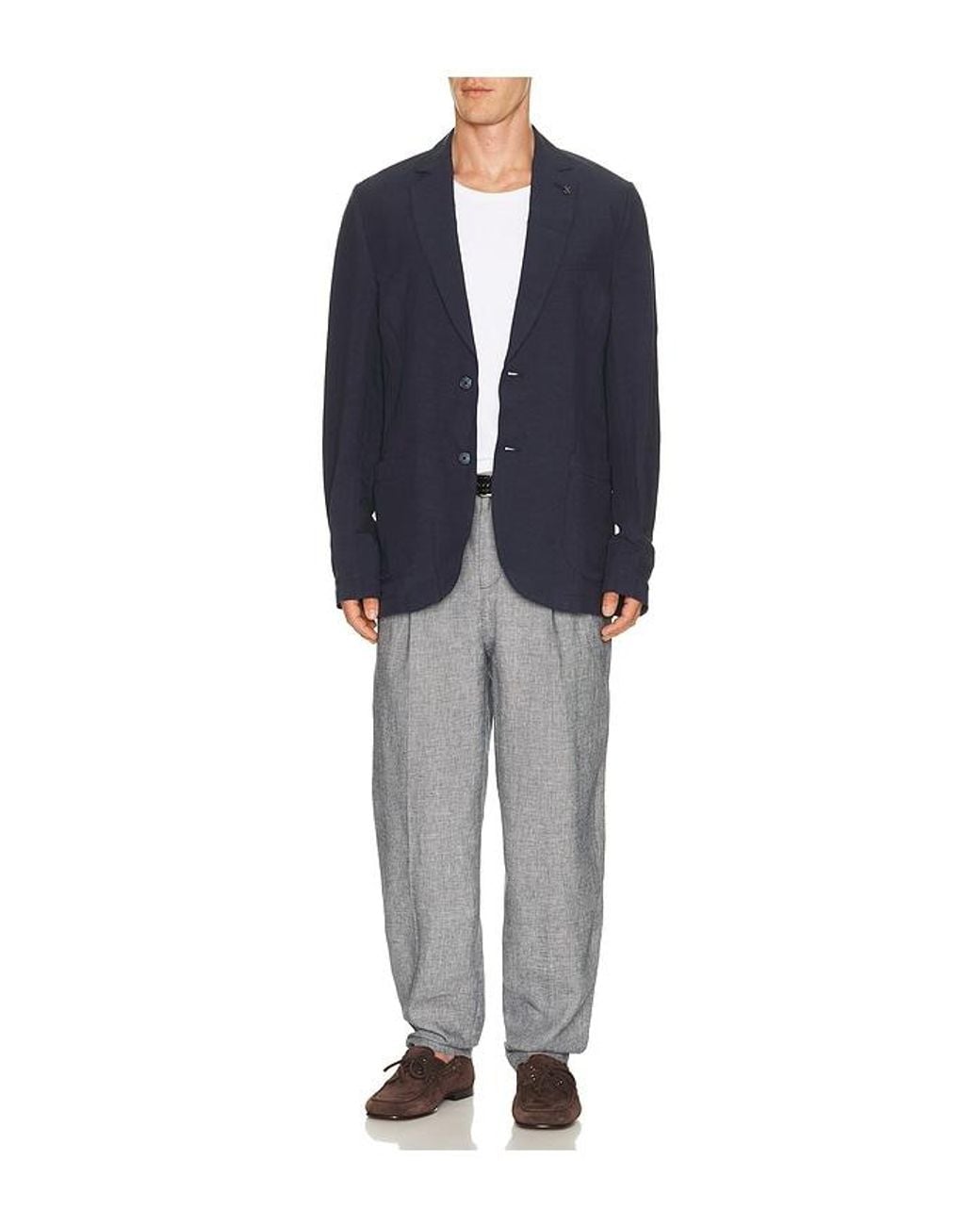 DISTRETTO12 Blue Certo Blazer for men