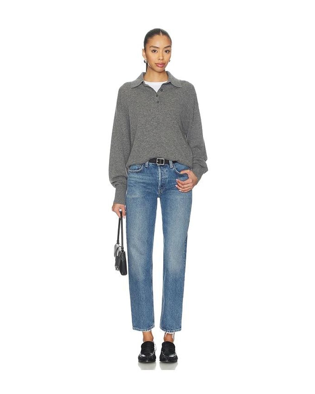 Agolde Blue Romney Mid Rise Jeans
