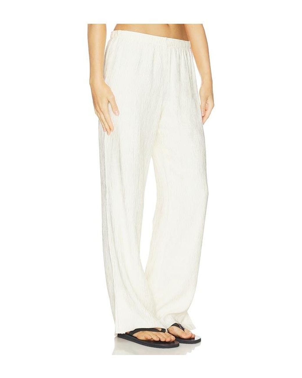 Anine Bing White Aden Pant