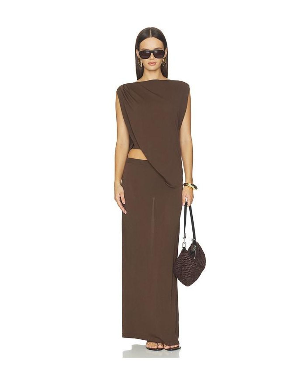 SRG Brown Emersyn Knit Top