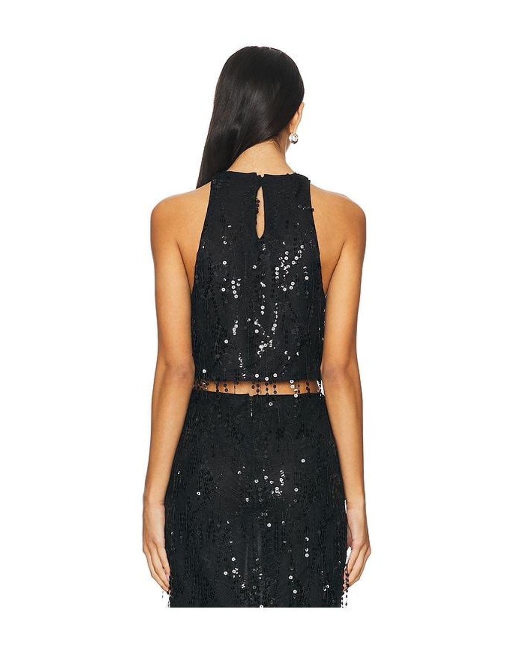 House of Harlow 1960 Black X Revolve Padma Top