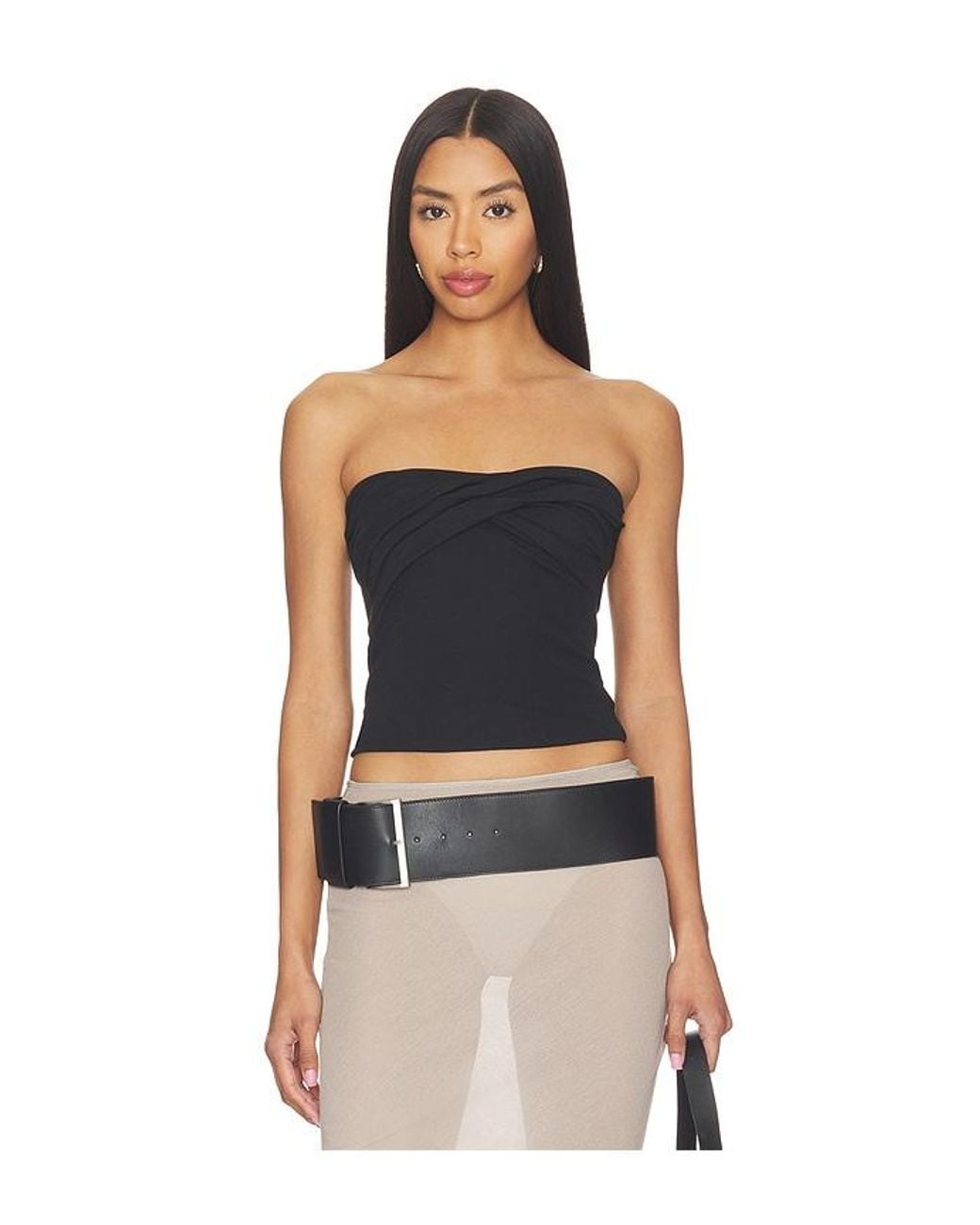 The Line By K Black Izzy Tube Top