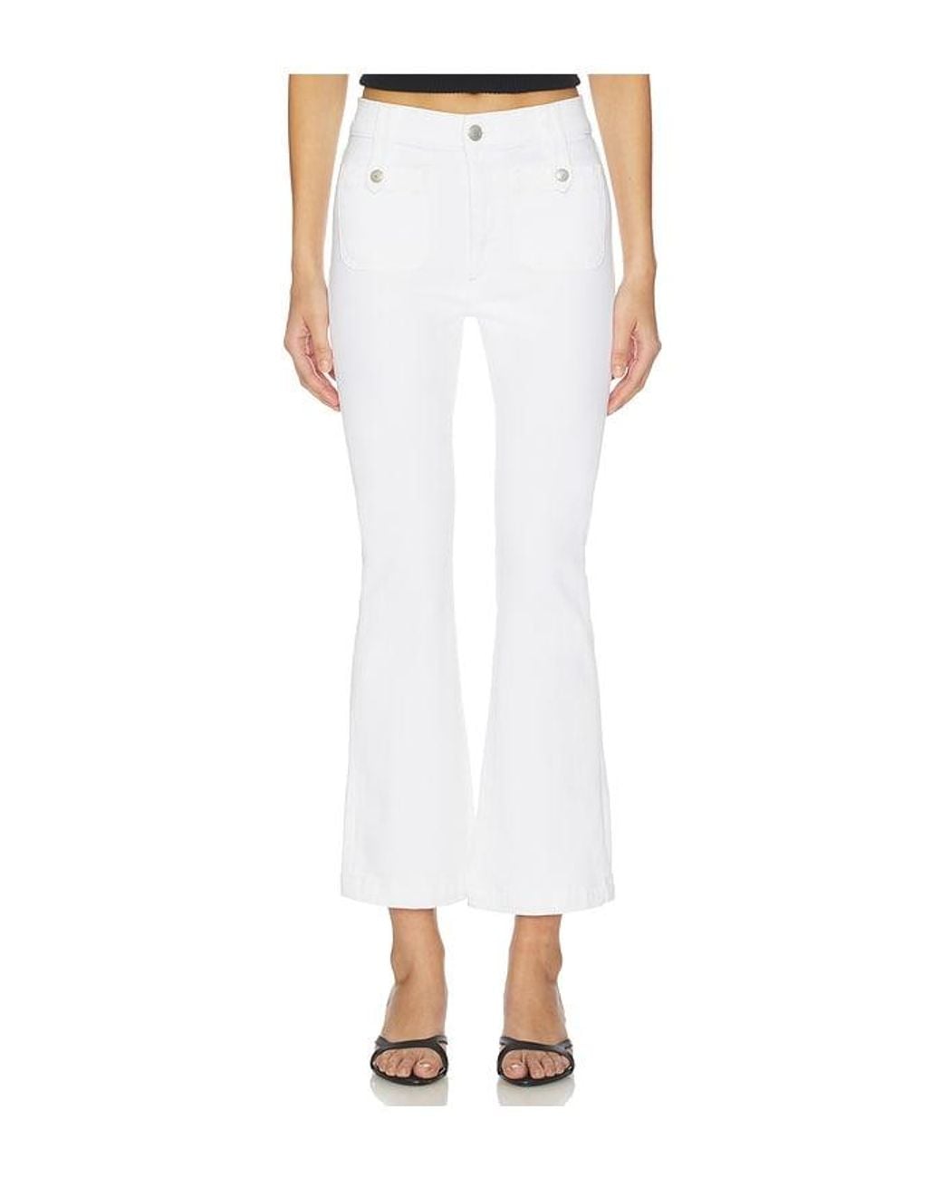DL1961 White Dl Bridget Bootcut High Rise Instasculpt Cropped Jeans