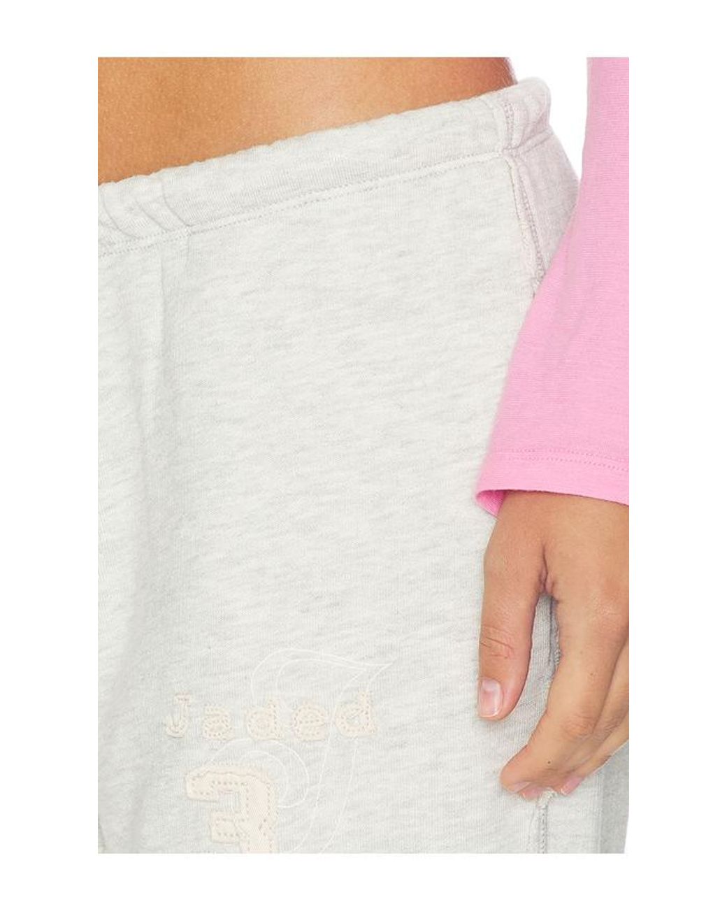 Jaded London White Cleo Bootcut Jogger