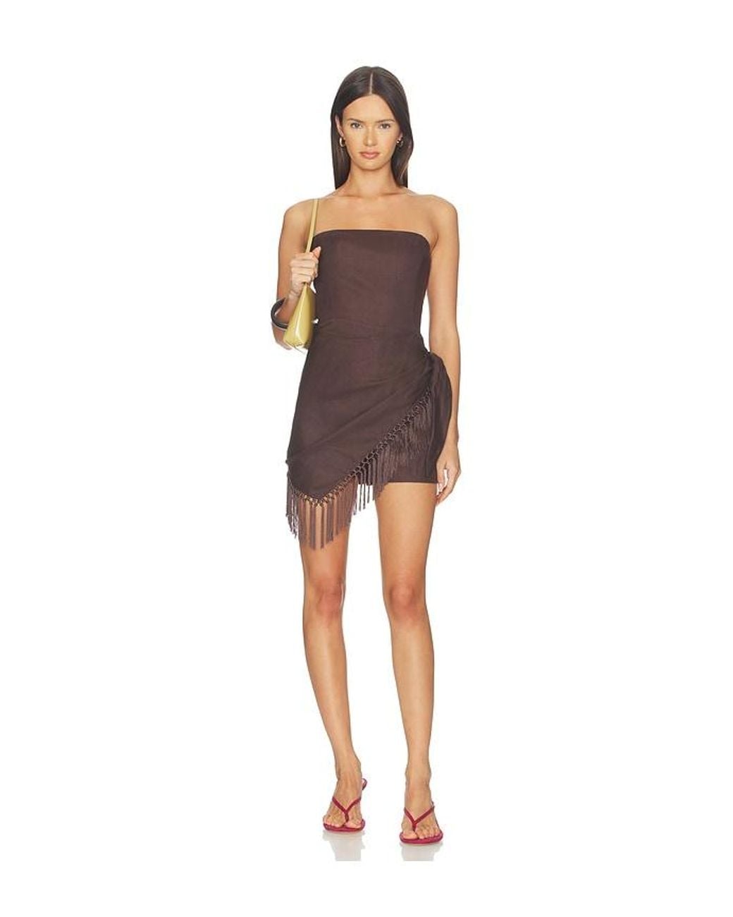 Amanda Uprichard Brown X Revolve Revan Romper Romper