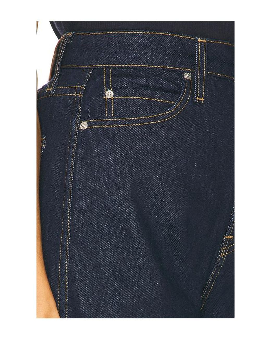 GRLFRND Blue Austen High Rise Curve
