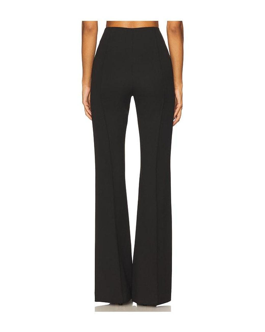 Smythe Black Pintuck Flare Pant