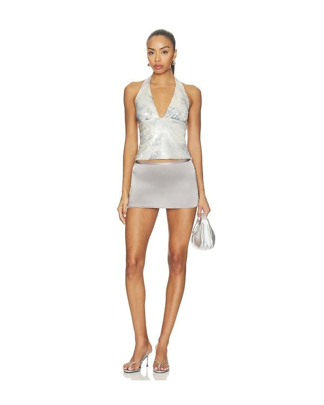Lioness White Opulence Halter Top