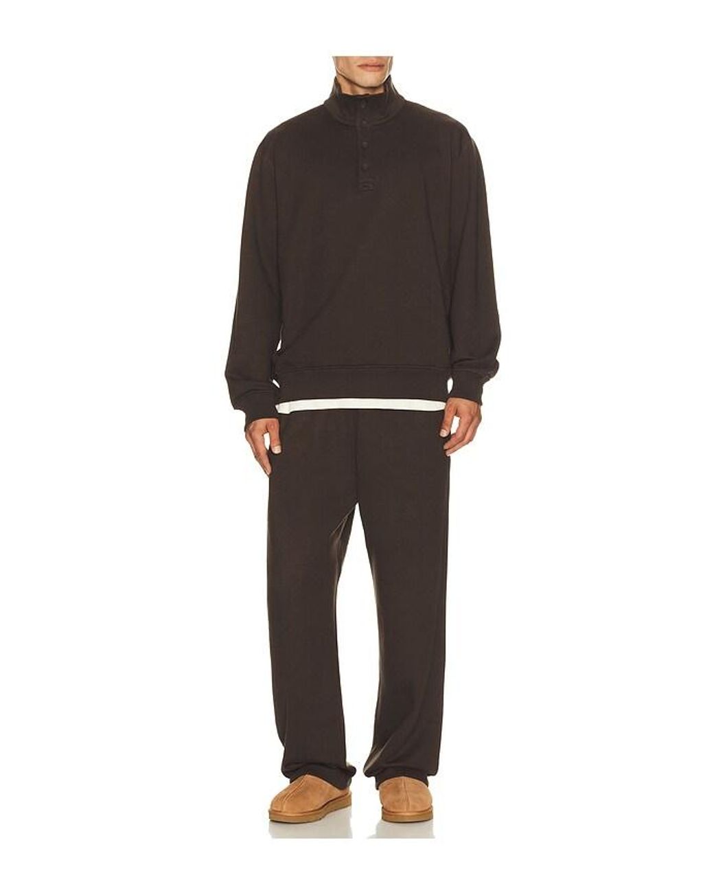 Reigning Champ Black Midweight Terry Relaxed Sweatpant for men