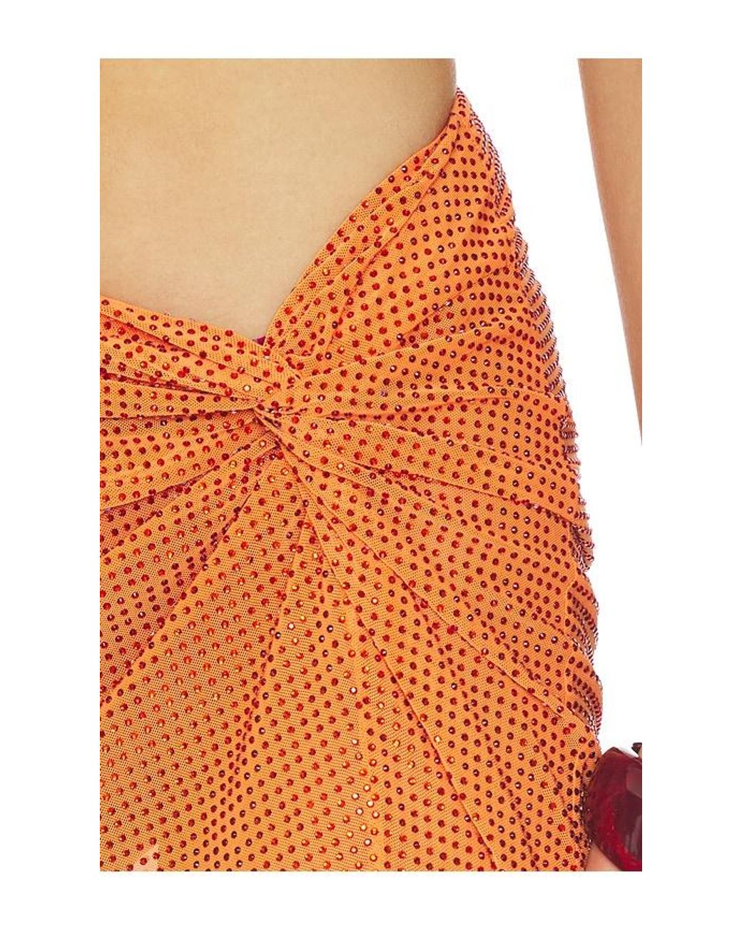 Mariandree Gaitan Orange Isabel Skirt
