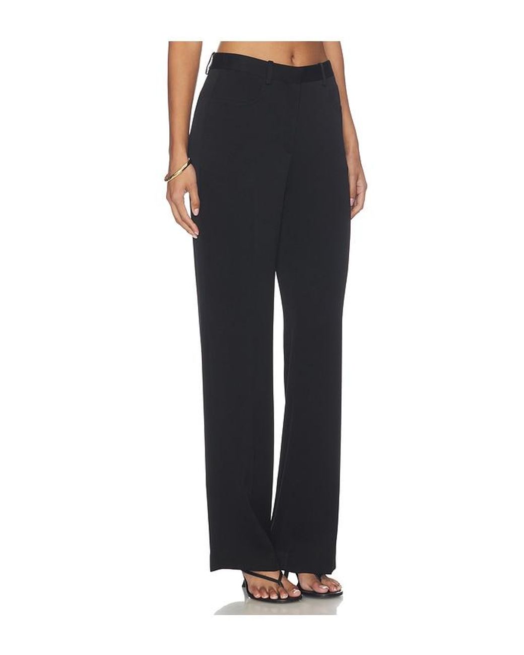 Theory Black Straight Slim Pants