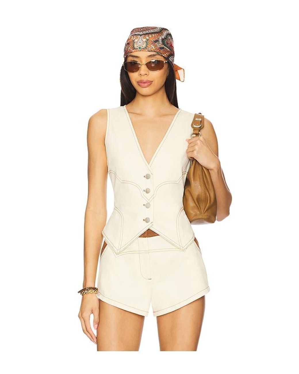 BY.DYLN White X Revolve Donella Vest