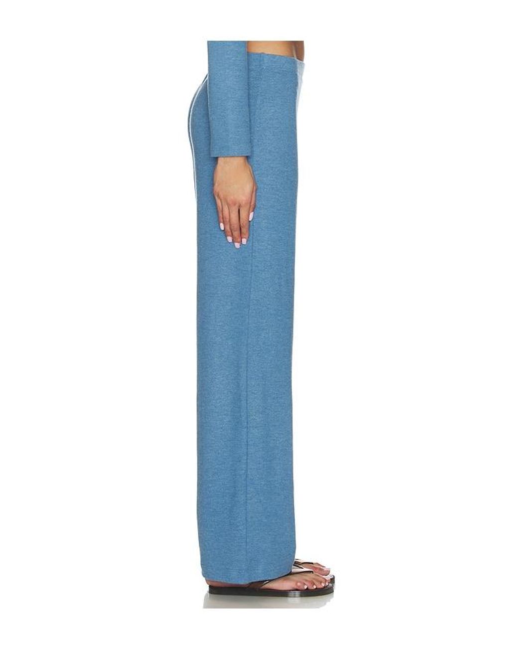 Leset Blue Lauren Wide Leg Pant