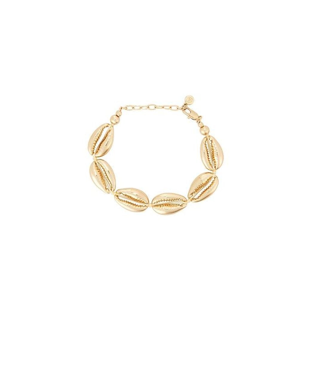 Ettika White Seven Seas Shell 18K Pated Shell Bracelet