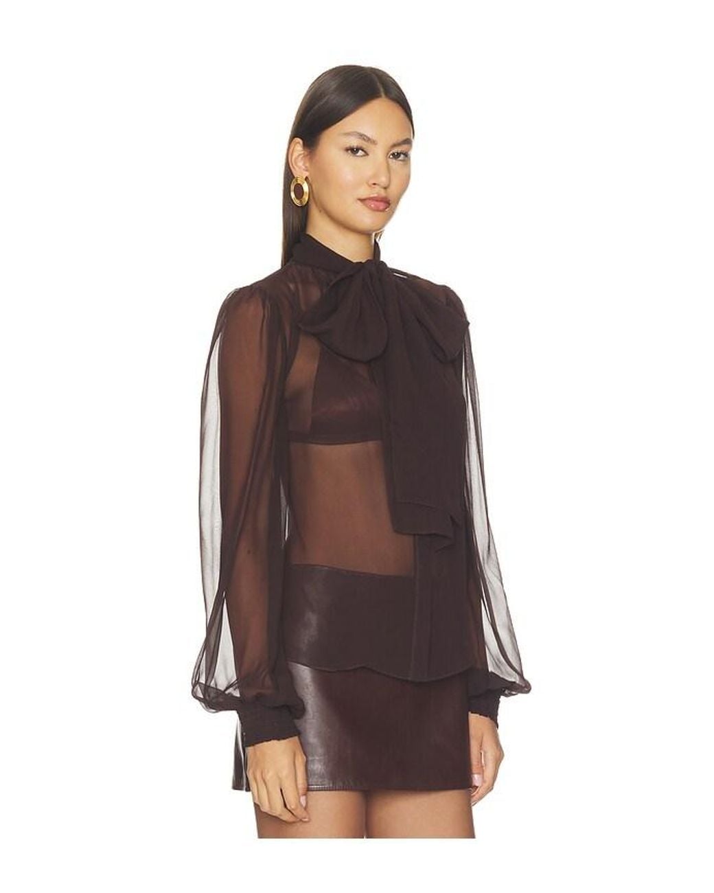 retroféte Brown Halsi Top