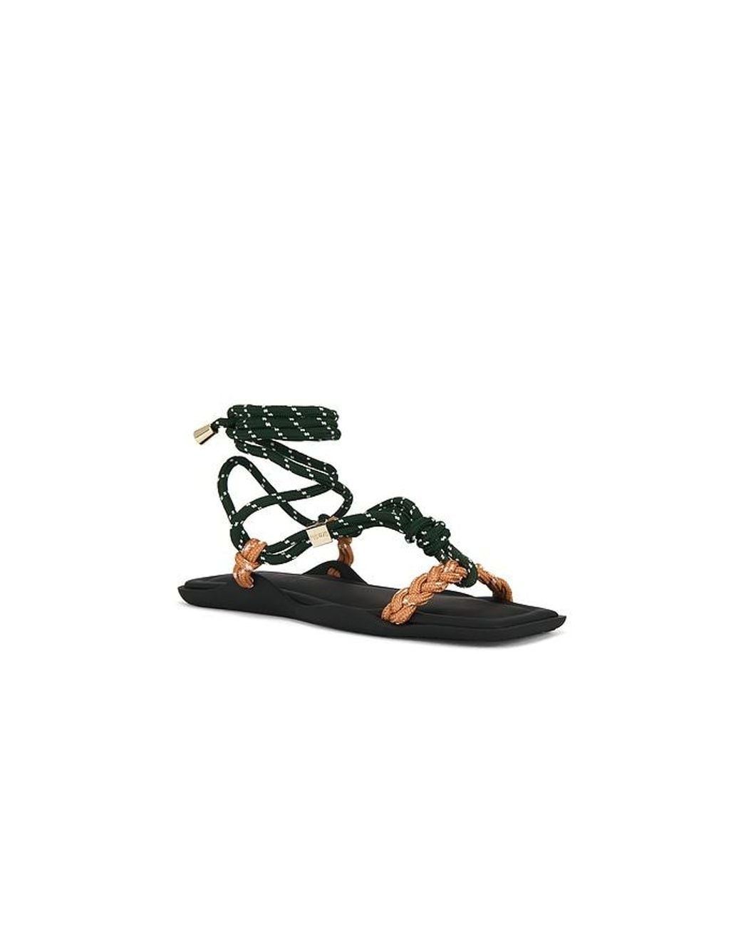 Flòwze Black Fl㲠Square Twin Sandal