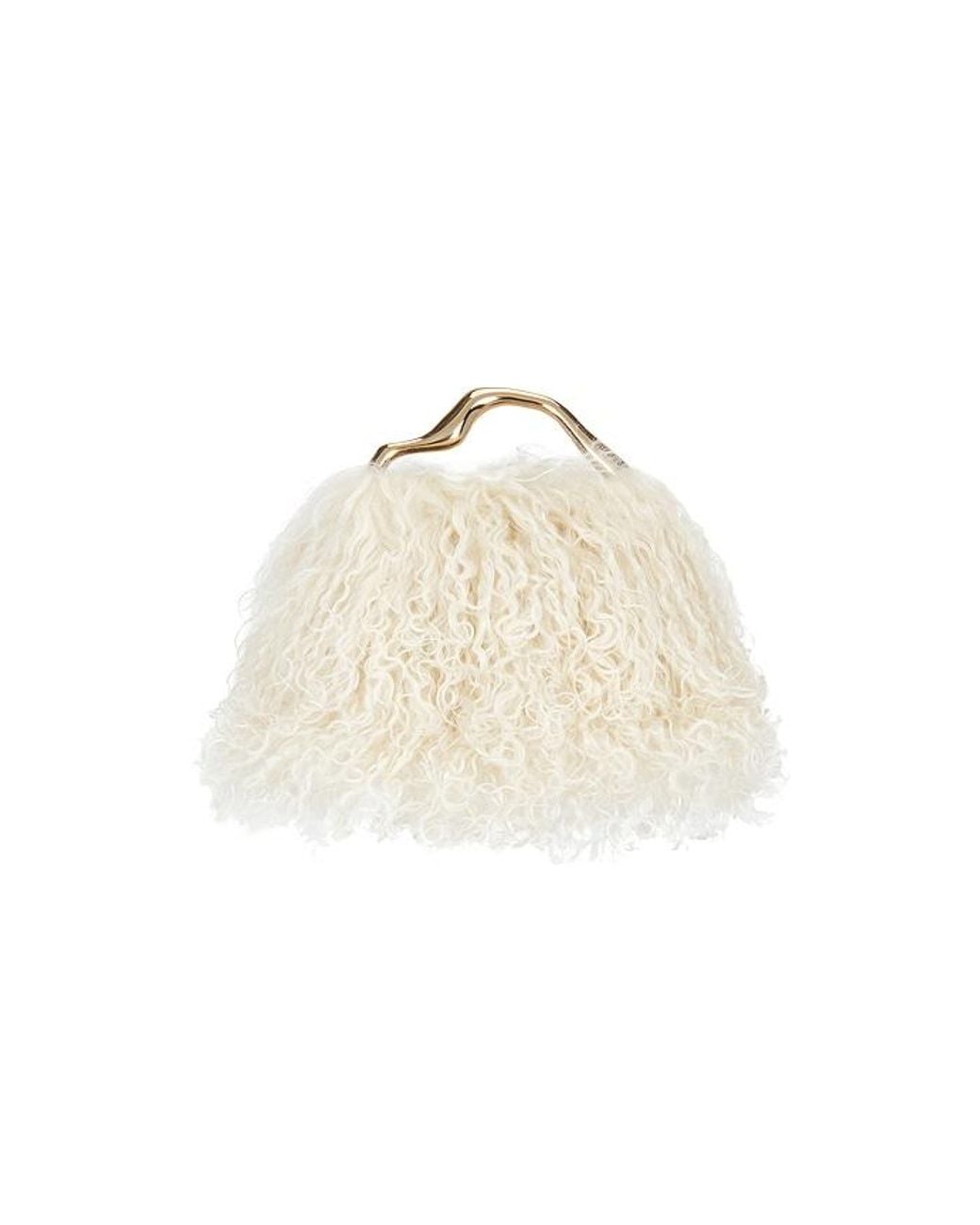 Cult Gaia Natural Solene Mini Top Handle Bag