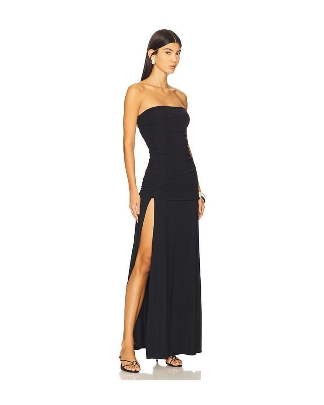 superdown Blue Marlett Strapless Maxi