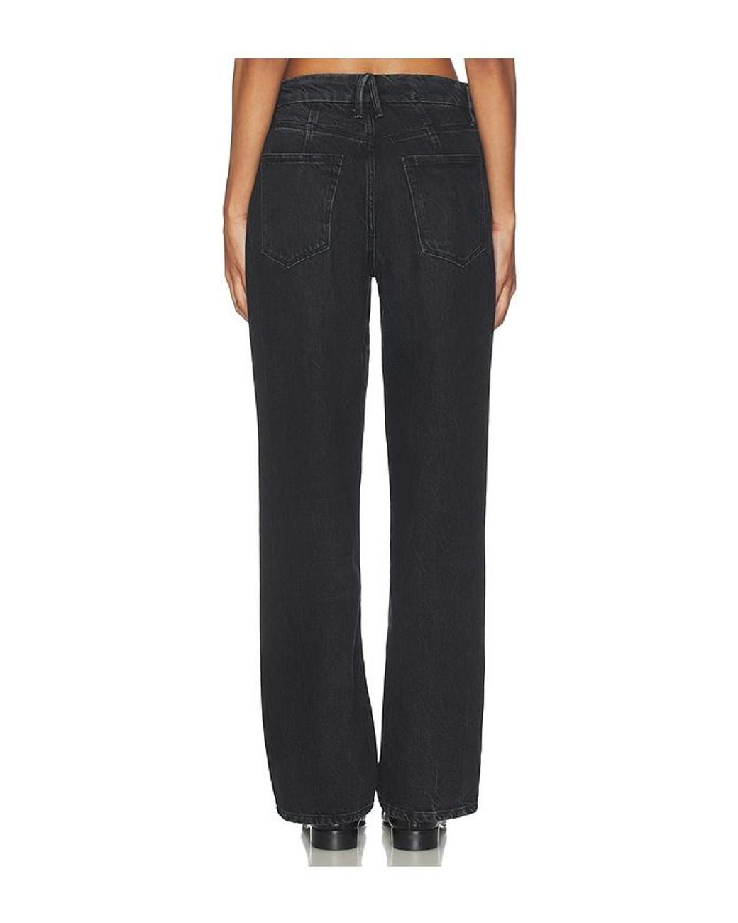 GOOD AMERICAN Black Good Petite 90S Relaxed Jeans