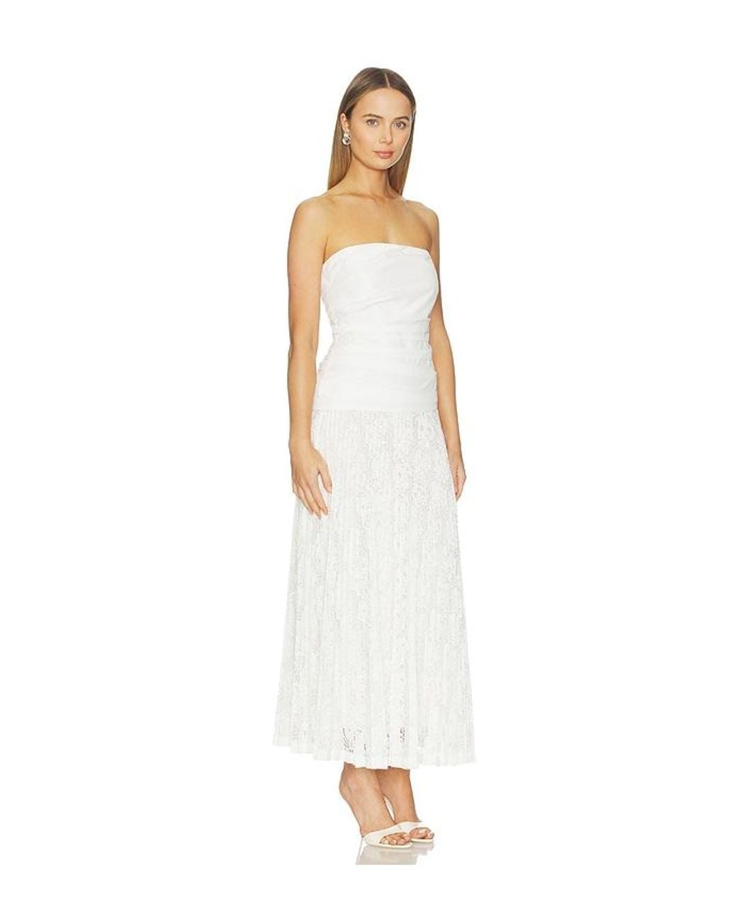 Jonathan Simkhai White Annalise Cotton Lace Dress