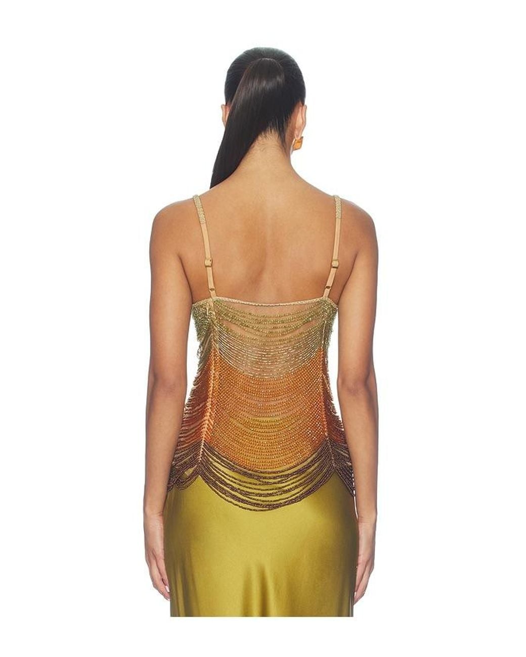 PATBO Brown Solar Embroidery Top