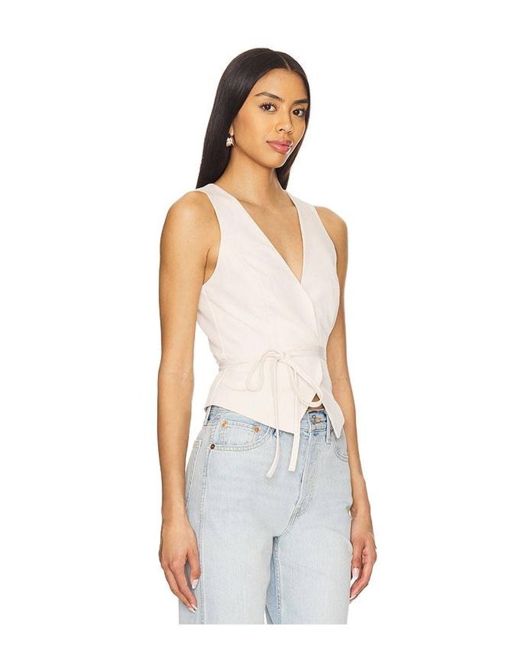 ALL THE WAYS White Kenny Vest