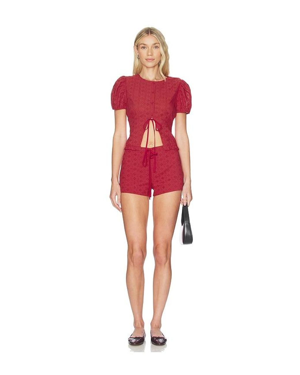 Lioness Red Bardot Top