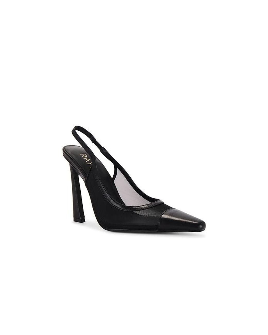 Raye Black Slingback-Pumps Vaneau