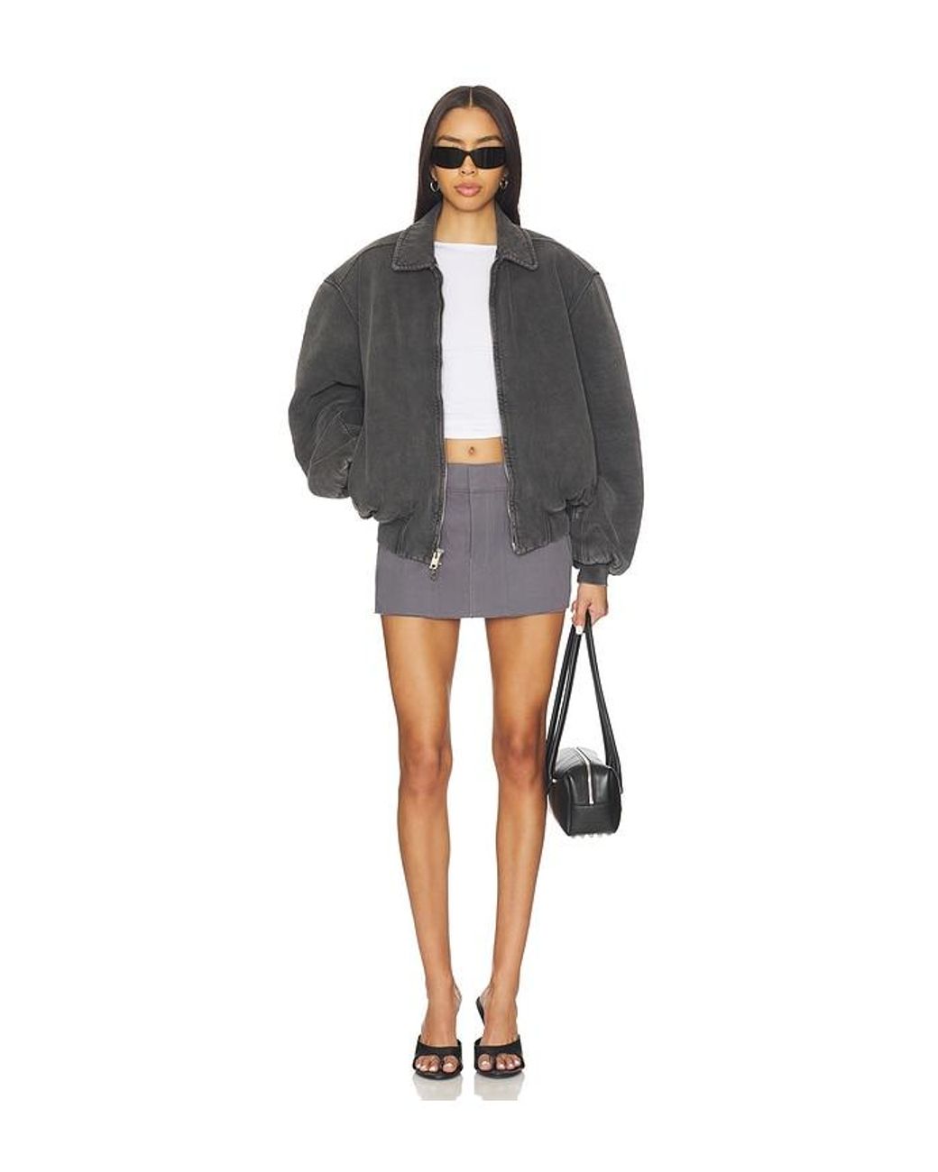 Alexander Wang Blue Mid Rise Workwear Skort