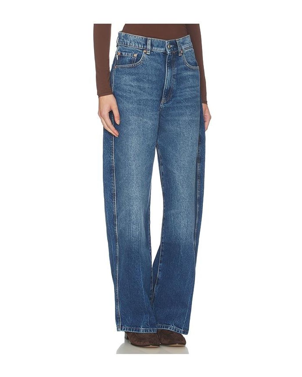 DL1961 Blue Taylor High Rise Relaxed Barrel Jeans